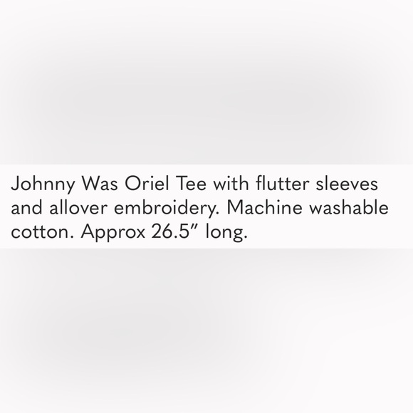 Johnny Was Gray Embroidered Short Sleeve Tee, NWOT, XL - Picture 10 of 13